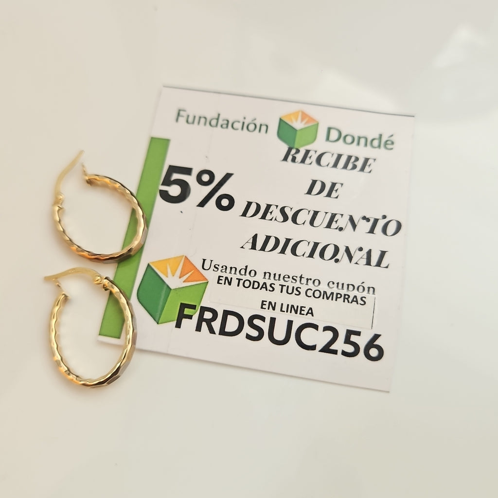 ARRACADAS PAR ORO 10 K 1,20 GRMS (SEMINUEVO)