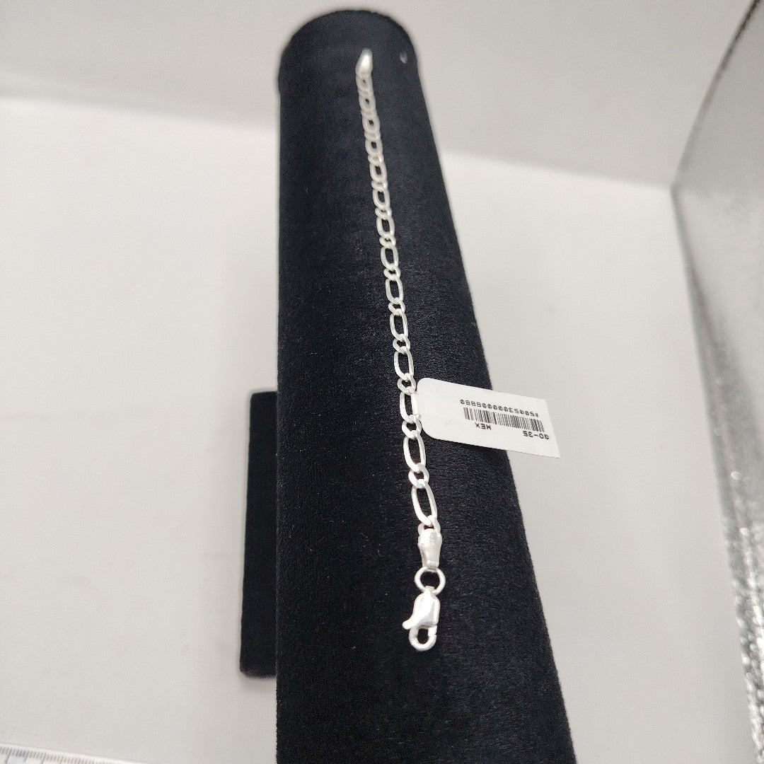 PULSERA TEJIDO 1X1 PLATA .925 18 CM 3.5 GR (NUEVO)