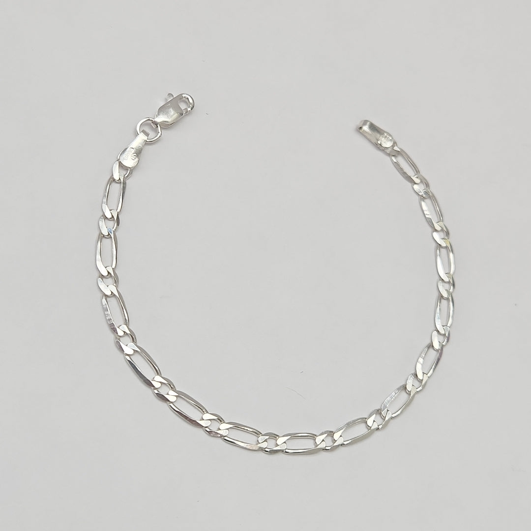 PULSERA TEJIDO 1X1 PLATA .925 18 CM 3.5 GR (NUEVO)