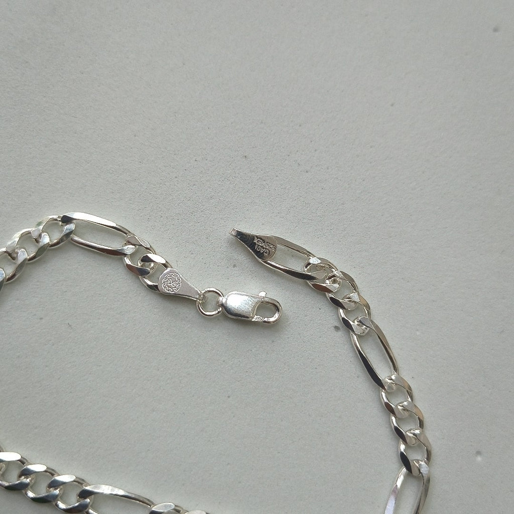 PULSERA TEJIDO 3X1 PLATA .925 18 CM 6 GR (NUEVO)