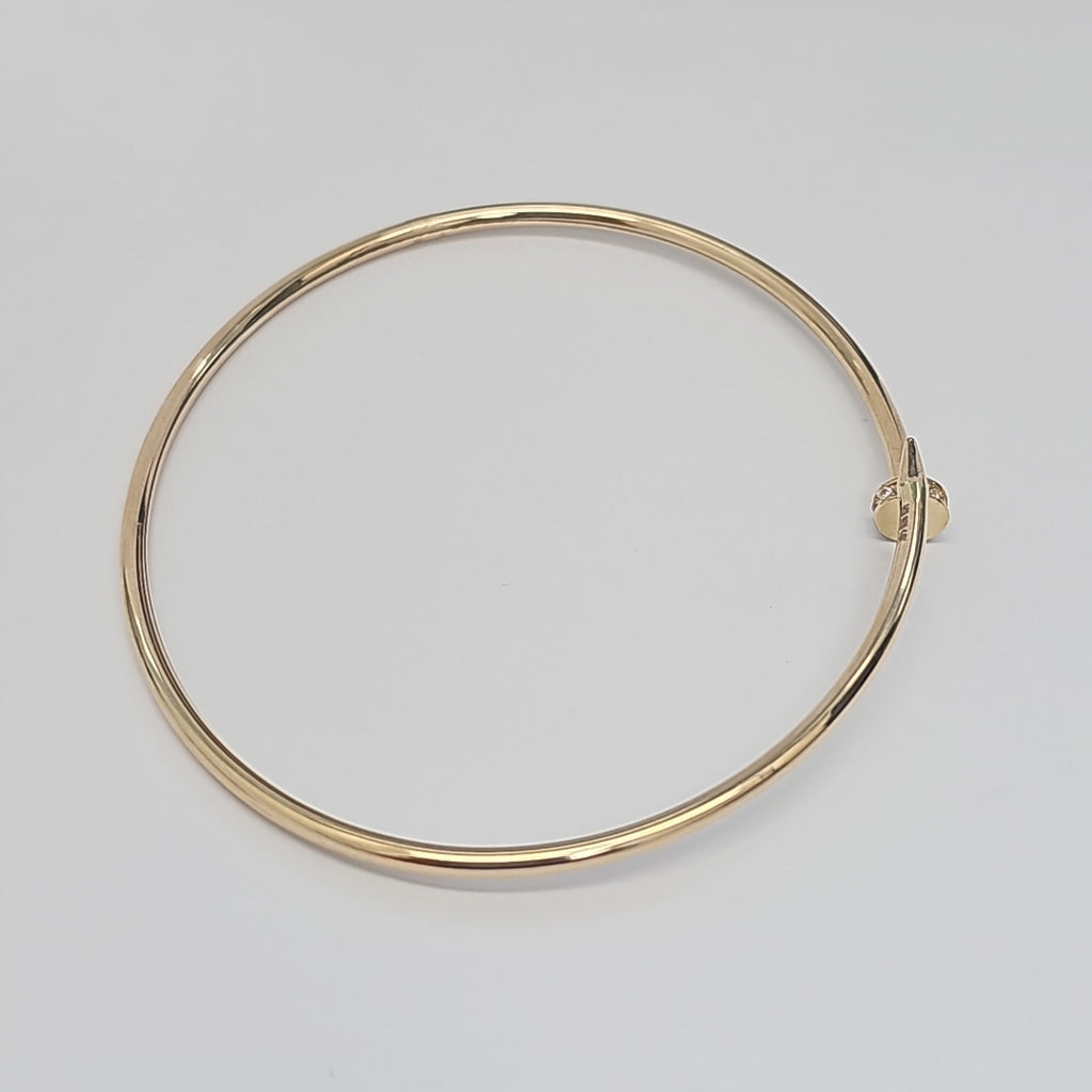 PULSERA CLAVO ORO 14K 2.8 (NUEVO)
