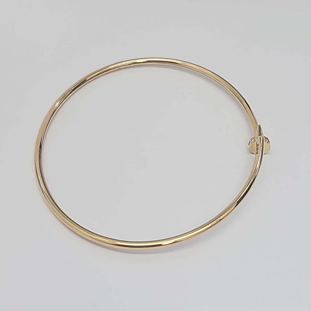 PULSERA CLAVO ORO 14K 2.8 (NUEVO)