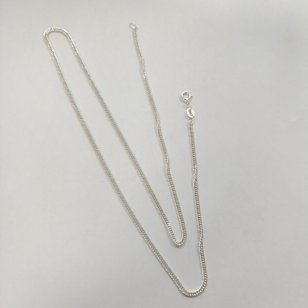 CADENA BARBADA PLATA .925 50 CM 4.12 GR (NUEVO)