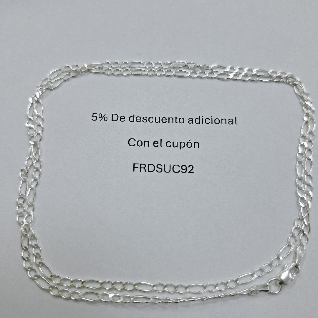 CADENA 3X1 PLATA .925 60 CM 4.62 GR (NUEVO)