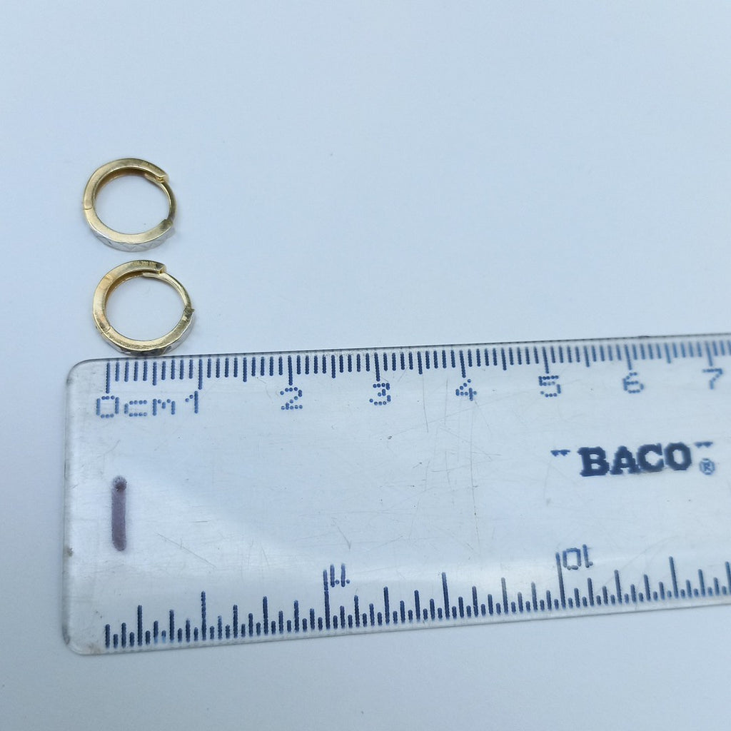 ARRACADAS PAR ORO,ORO BLANCO 10 K 1,00 GRMS (SEMINUEVO)