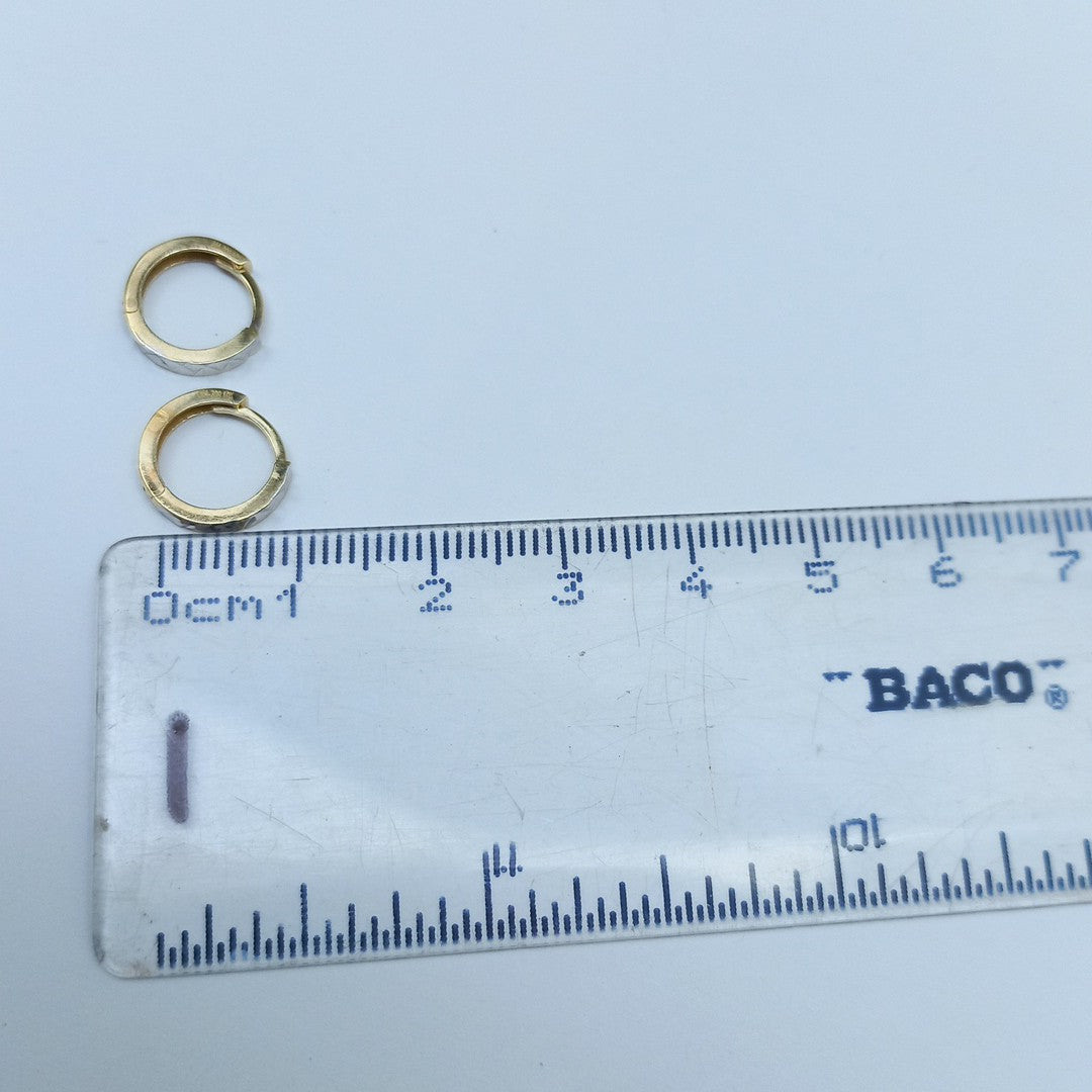 ARRACADAS PAR ORO,ORO BLANCO 10 K 1,00 GRMS (SEMINUEVO)