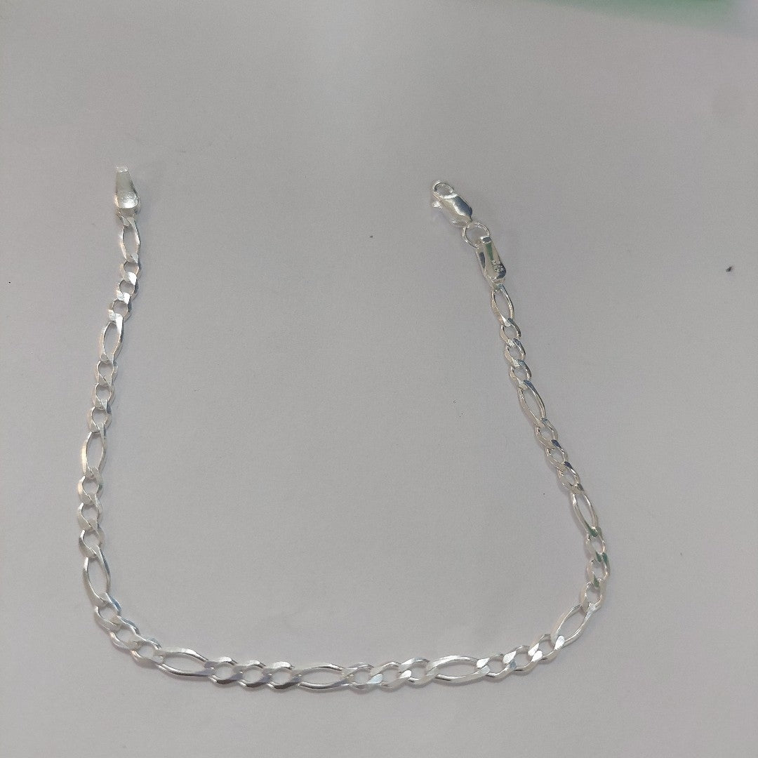 PULSERA TEJIDO 3X1 PLATA .925 21 CM 3.3 GR (NUEVO)