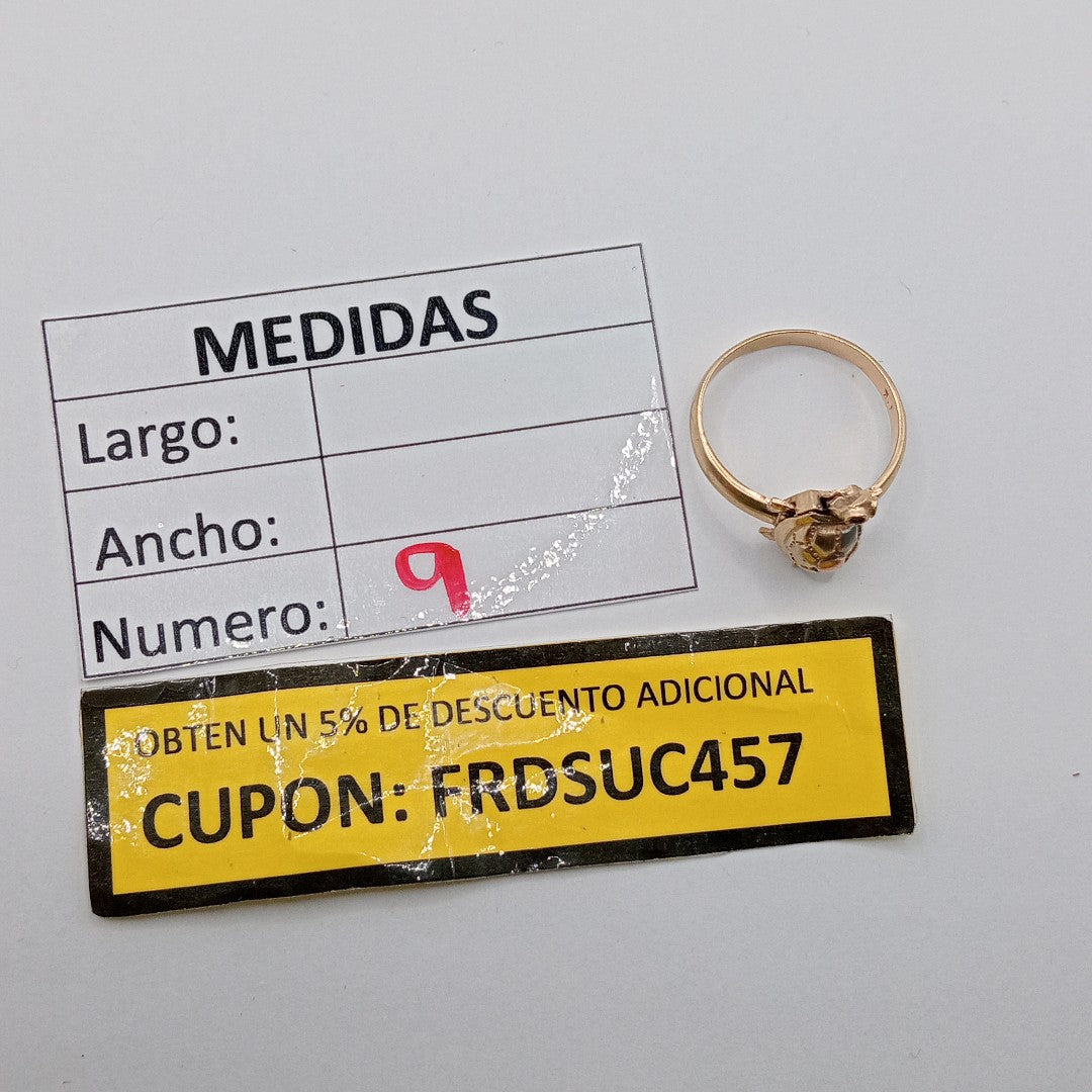 ANILLITO ORO COMBINADO 14 K 4.4 GRMS (SEMINUEVO)