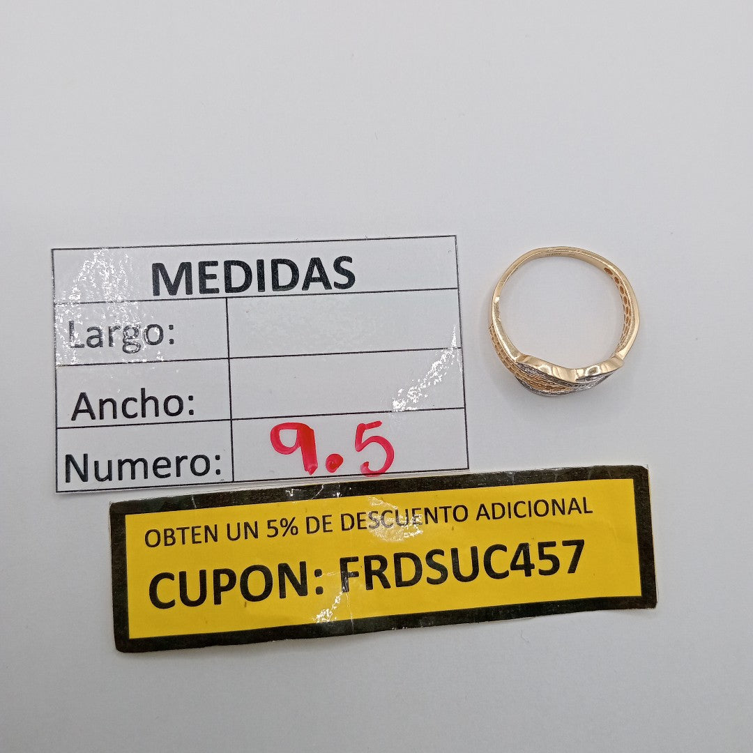 ANILLITO ORO COMBINADO 14 K 2.8 GRMS (SEMINUEVO)