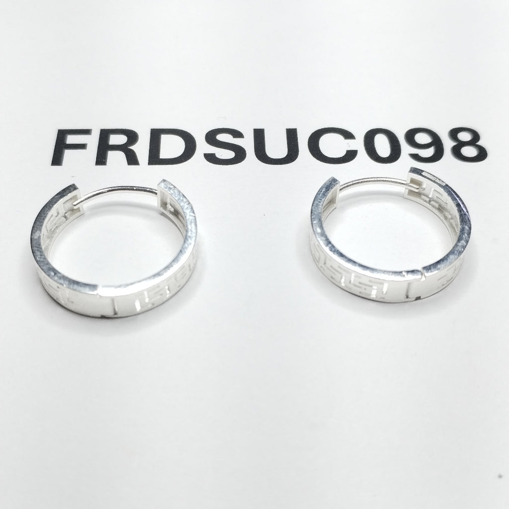 ARETES ARRACADAS GRECAS PLATA .925 4.23 GR (NUEVO)