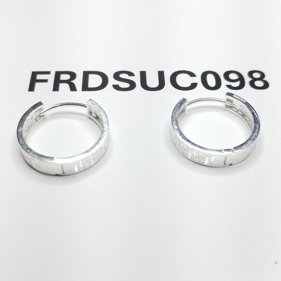 ARETES ARRACADAS GRECAS PLATA .925 4.23 GR (NUEVO)