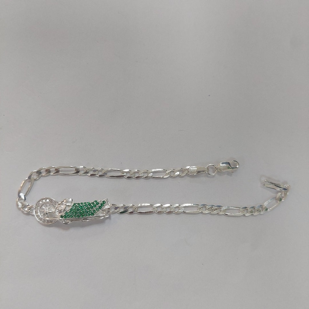 PULSERA TEJIDO SAN JUDAS PLATA .925 21 CM 5.6 GR (NUEVO)