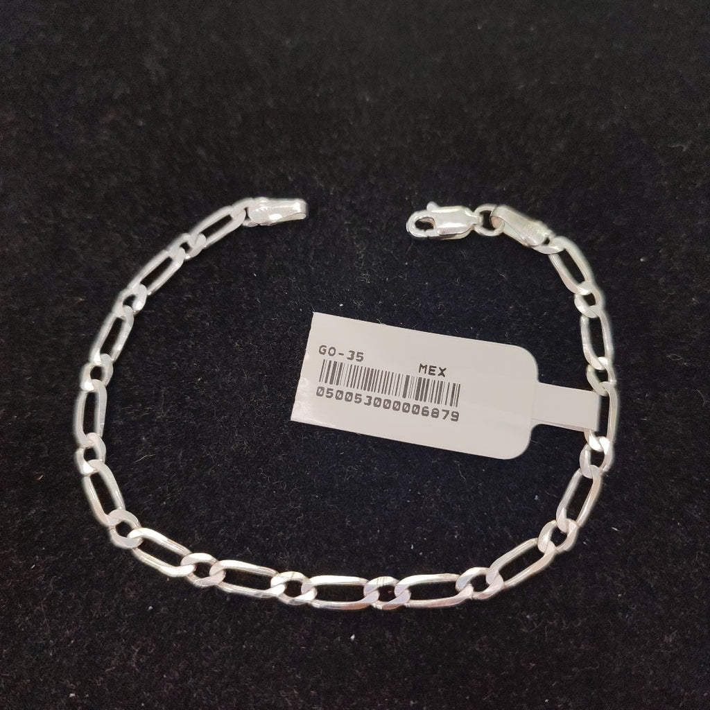 PULSERA TEJIDO 1X1 PLATA .925 18 CM 3.5 GR (NUEVO)