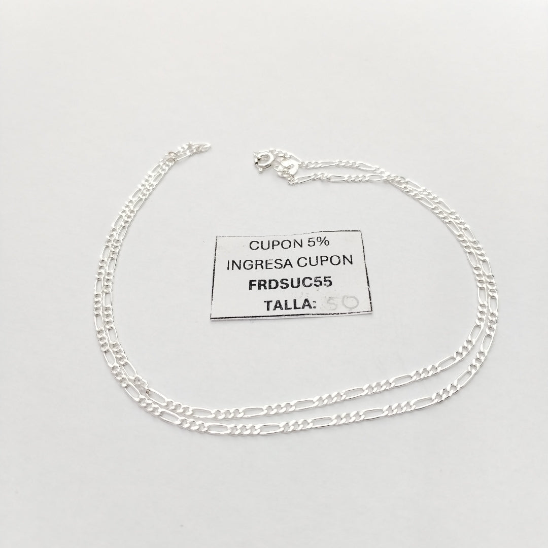 CADENA 3X1 PLATA .925 50 CM 3.02 GR (NUEVO)