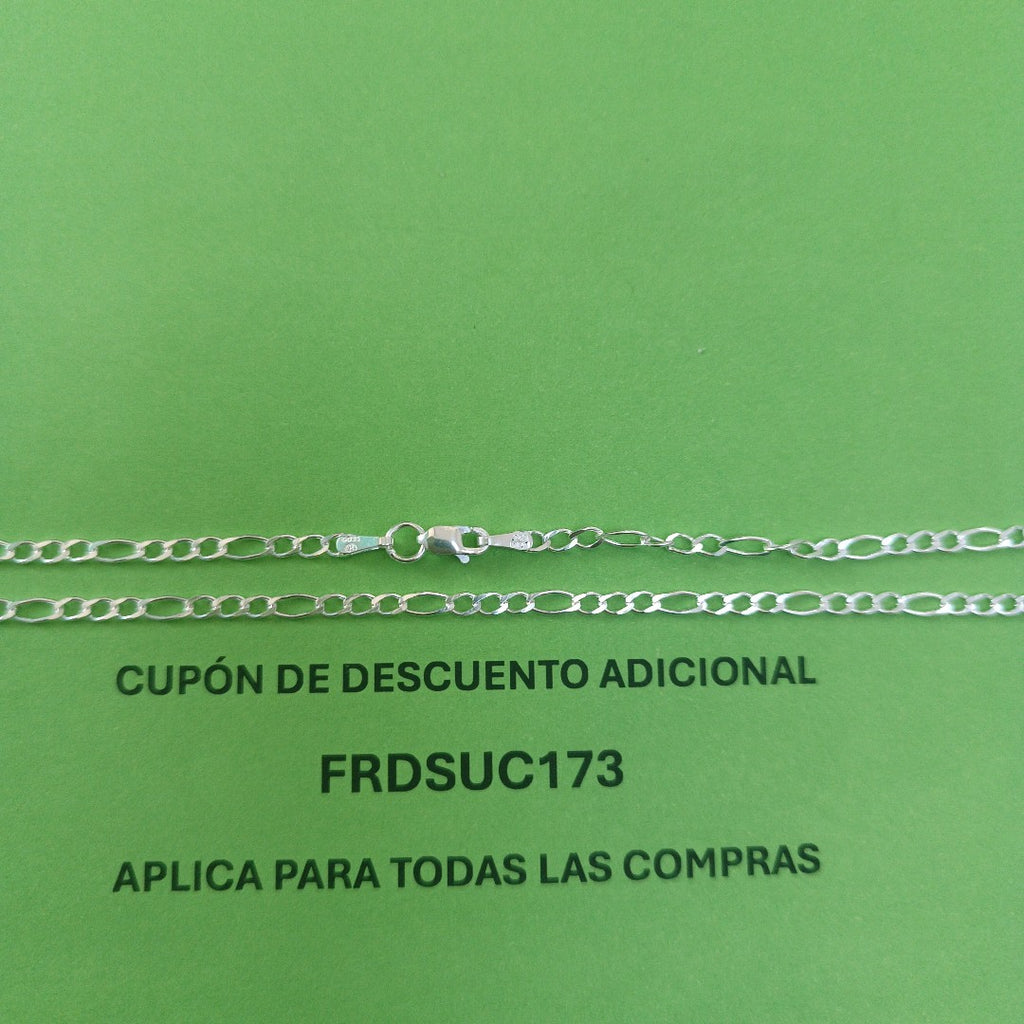 CADENA 3X1 PLATA .925 60 CM 4.82 GR (NUEVO)