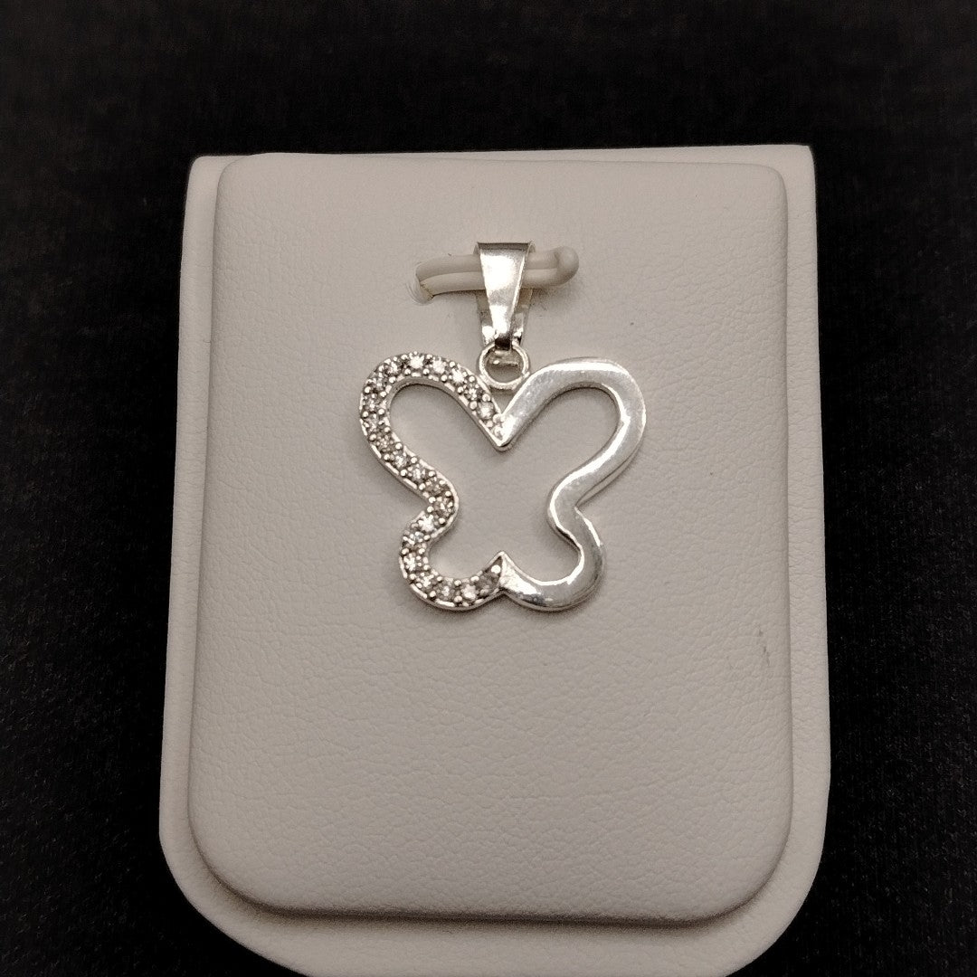 DIJE MARIPOSA C/CIRCONIAS PLATA .925 2.3 GR (NUEVO)