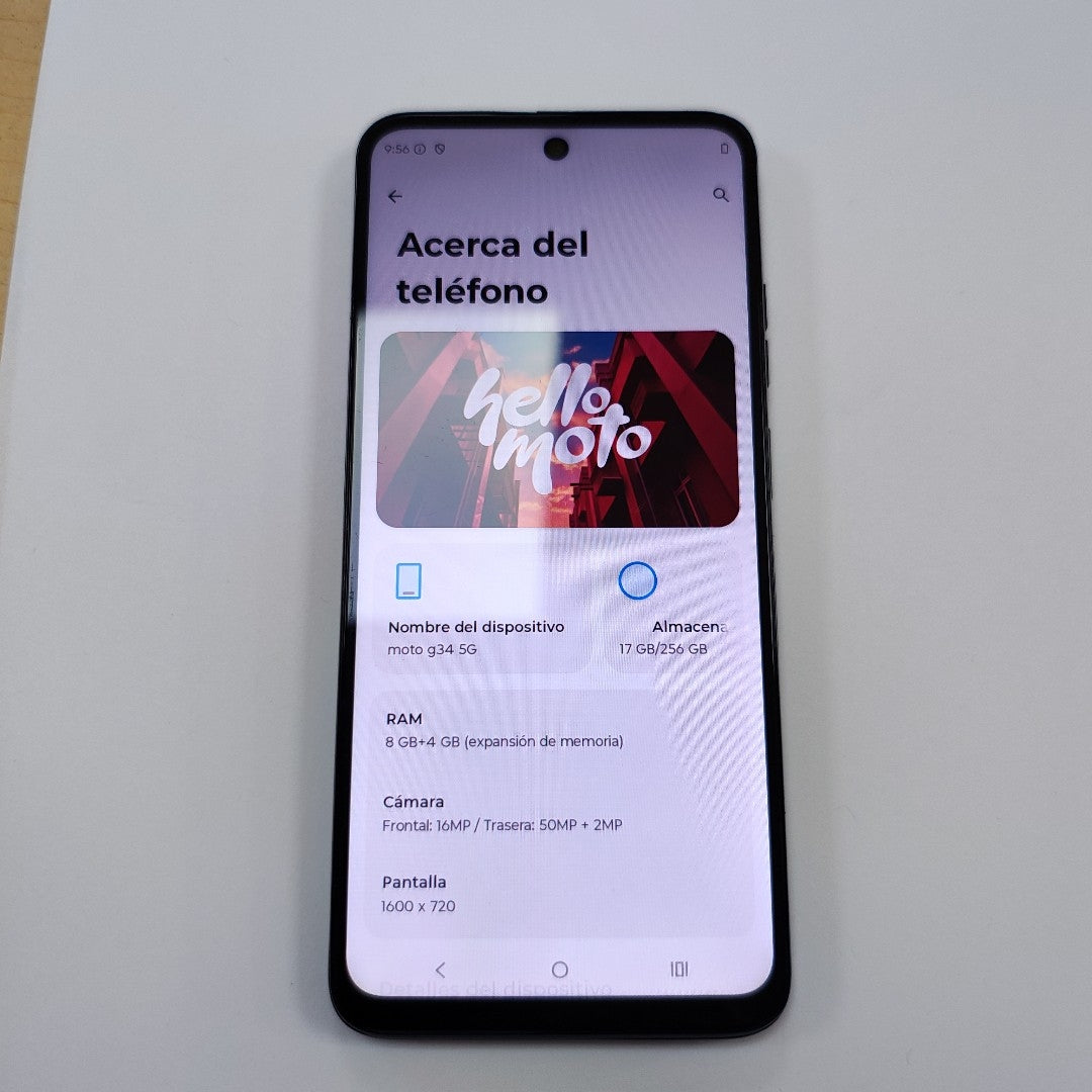 CELULAR MOTOROLA MOTO G34 5G XT2363-2 (2023) 256 GB 8 GB RAM (SEMINUEVO)