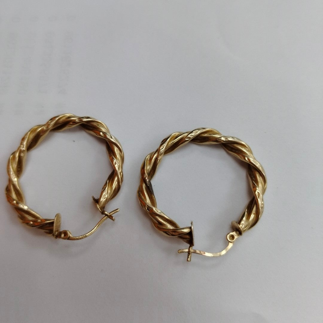 ARRACADAS PAR ORO 14 K 3.9 GRMS (SEMINUEVO)
