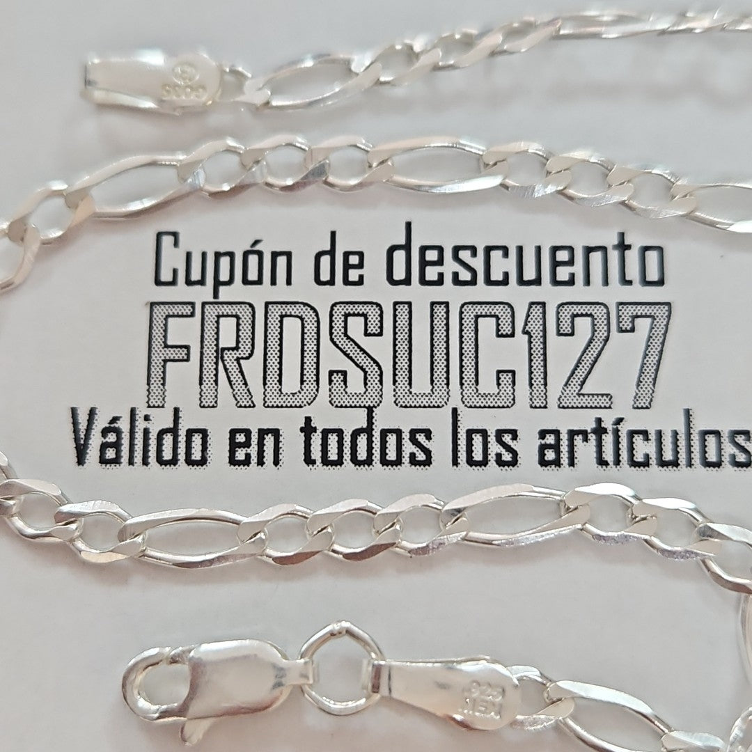 PULSERA TEJIDO 3X1 PLATA .925 21 CM 3.2 GR (NUEVO)