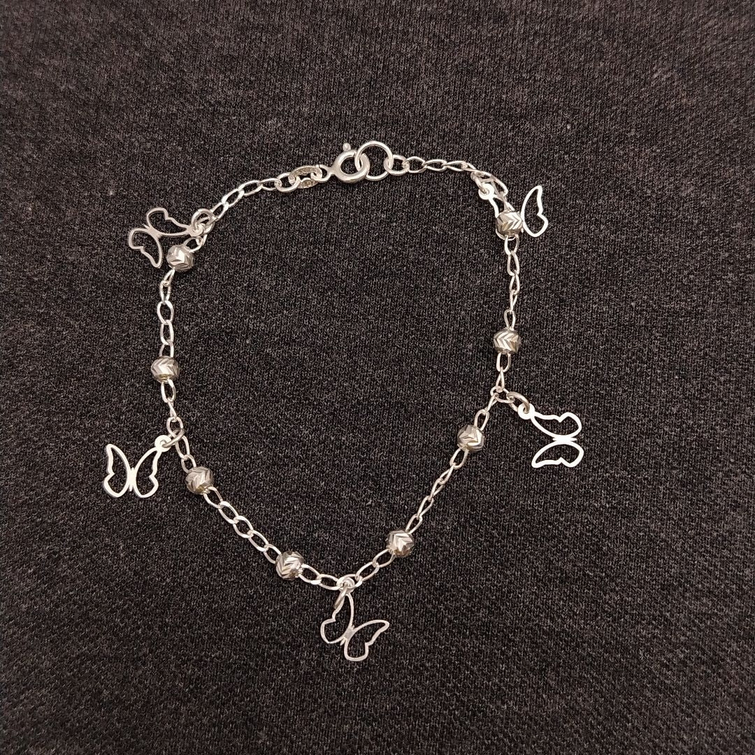 PULSERA TEJIDO ESPECIAL PLATA .925 18 CM 2.8 GR (NUEVO)