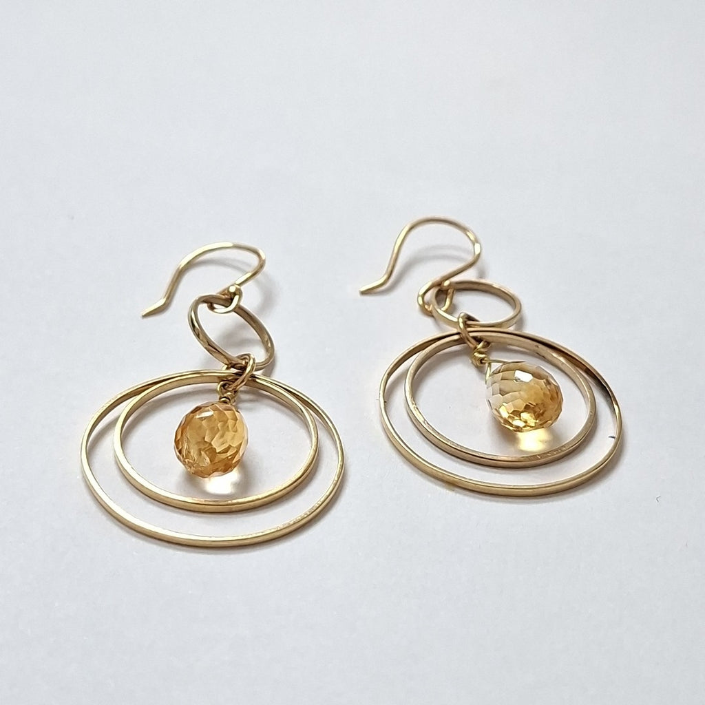 ARETES PAR ORO 14 K 4,80 GRMS (SEMINUEVO)