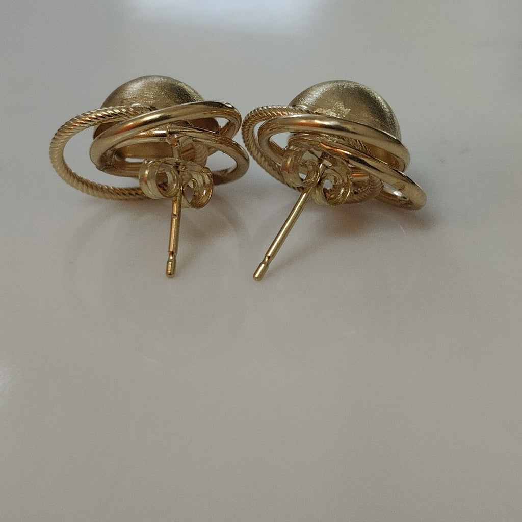 BROQUELES PAR ORO 14 K 2,30 GRMS (SEMINUEVO)