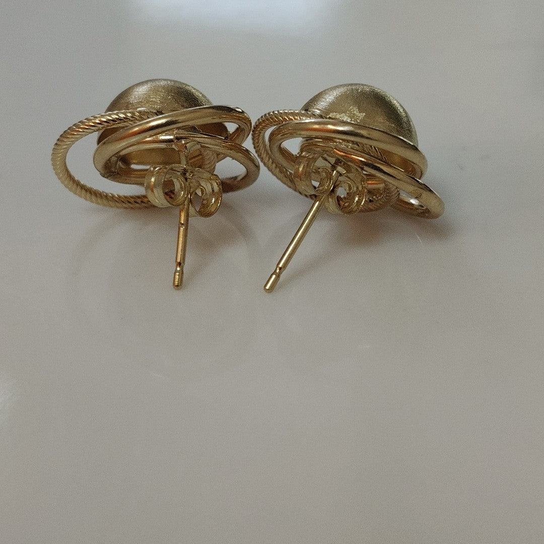 BROQUELES PAR ORO 14 K 2,30 GRMS (SEMINUEVO)