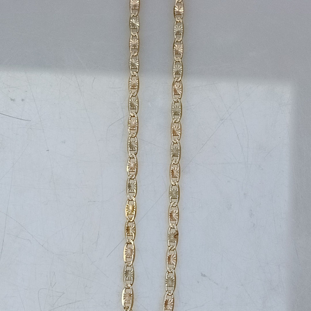 CADENA ORO, ORO COMBINADO 10 K 4.3 GRMS (SEMINUEVO)