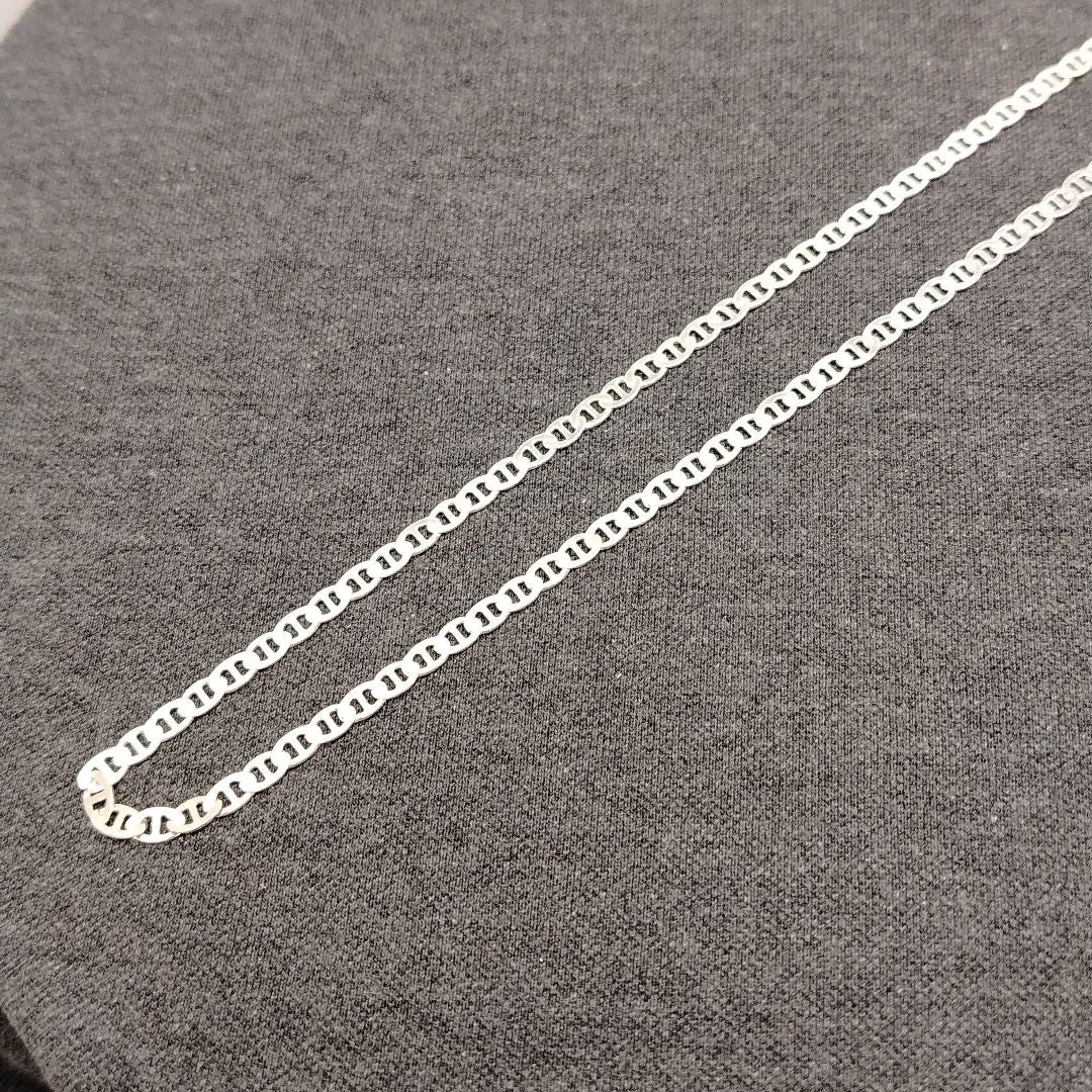 CADENA TEJIDO GUCHI PLATA .925 55 CM 12.3 GR (NUEVO)