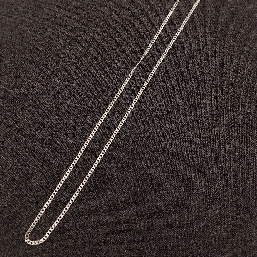 CADENA TEJIDO BARBADO PLATA .925 60 CM 5.6 GR (NUEVO)