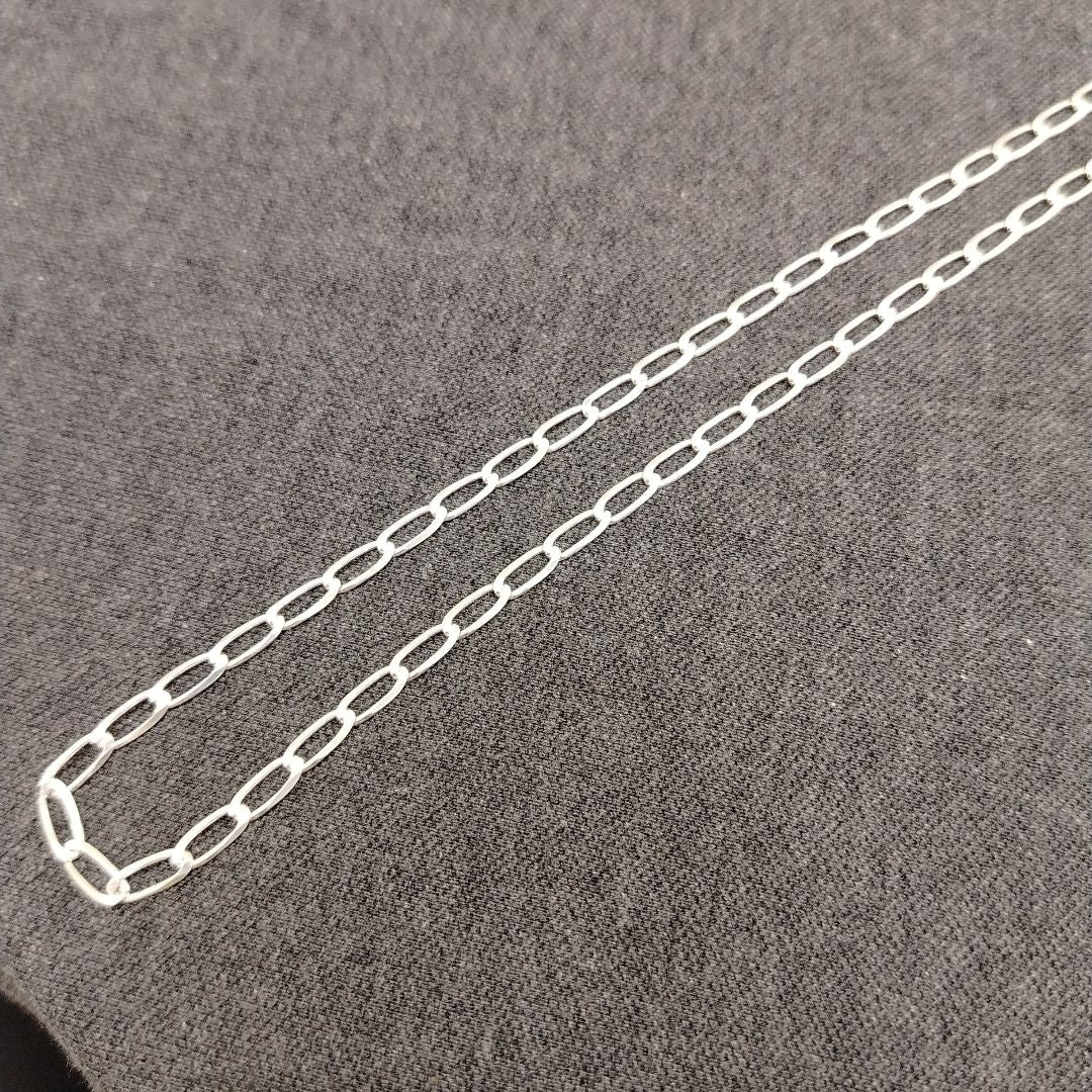 CADENA TEJIDO ESLABONES PLATA .925 60 CM 11.2 GR (NUEVO)