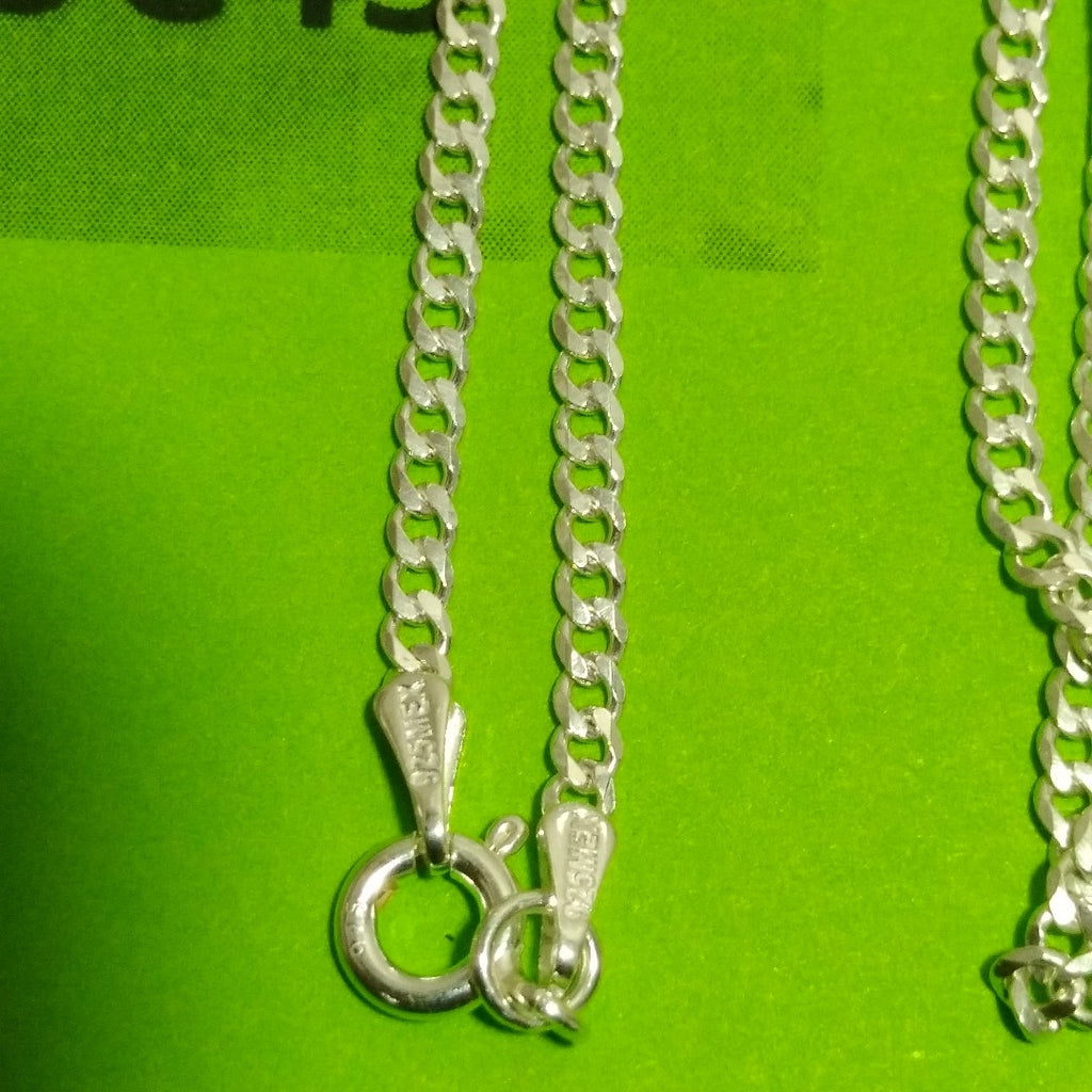 CADENA BARBADA PLATA .925 50 CM 4.82 GR (NUEVO)