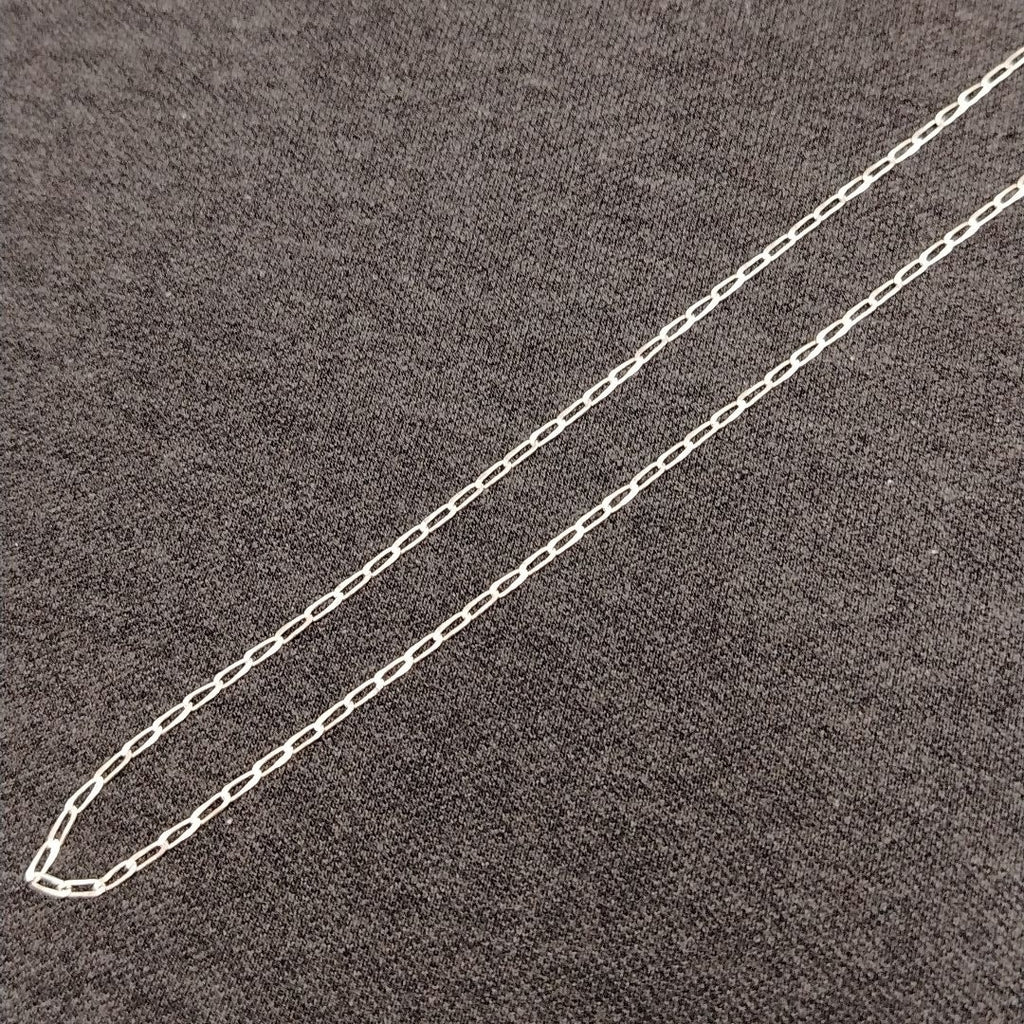 CADENA TEJIDO ESLABONES PLATA .925 60 CM 2.7 GR (NUEVO)