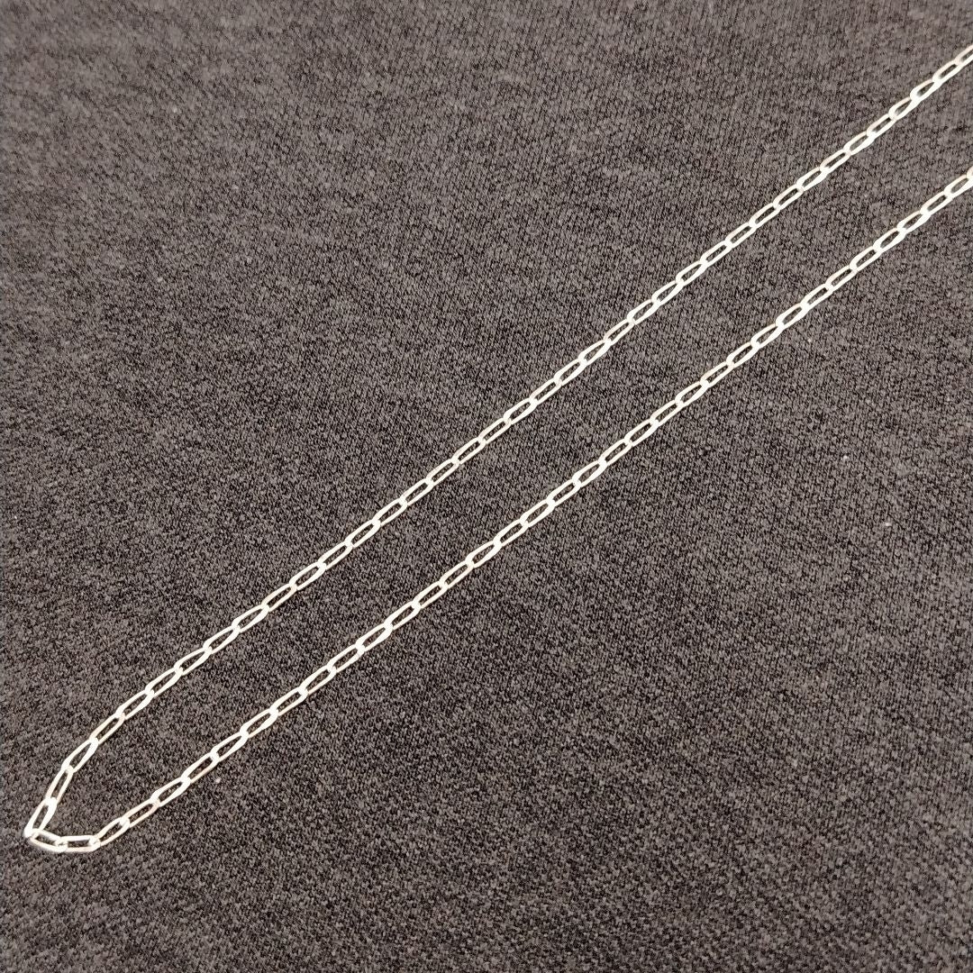 CADENA TEJIDO ESLABONES PLATA .925 60 CM 2.7 GR (NUEVO)