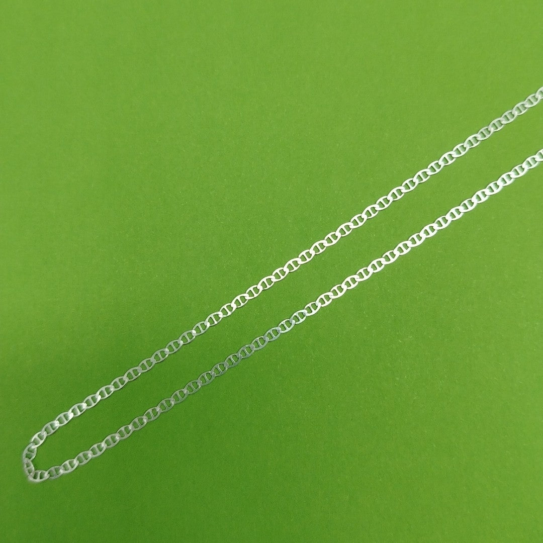 CADENA TEJIDO GUCHI PLATA .925 60 CM 3.8 GR (NUEVO)
