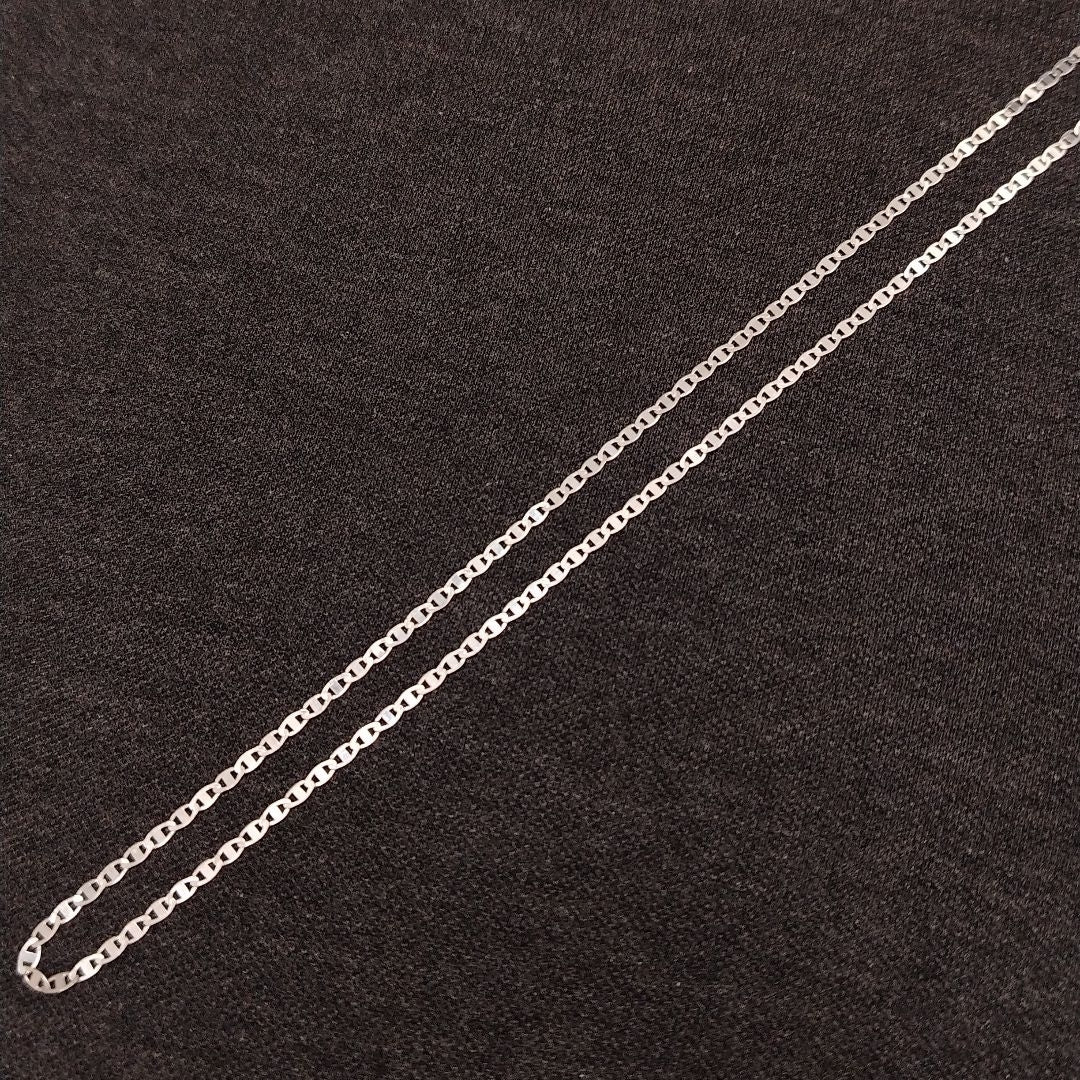 CADENA TEJIDO ESPEJO PLATA .925 55 CM 3.7 GR (NUEVO)