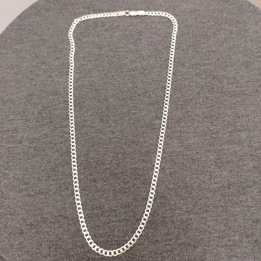 CADENA TEJIDO BARBADO PLATA .925 55 CM 12.8 GR (NUEVO)