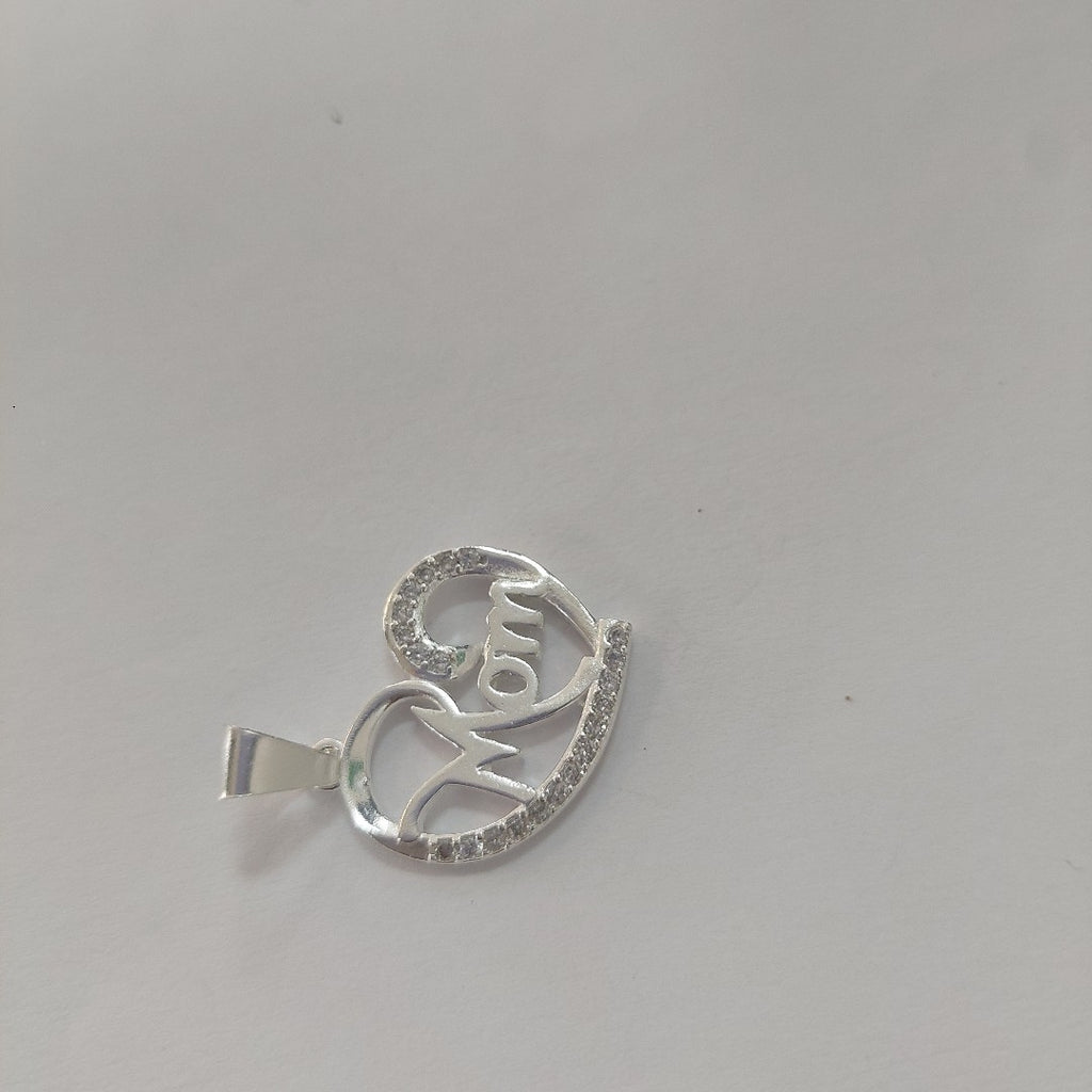 DIJE CORAZON C/CIRCONIAS PLATA .925 3.1 GR (NUEVO)