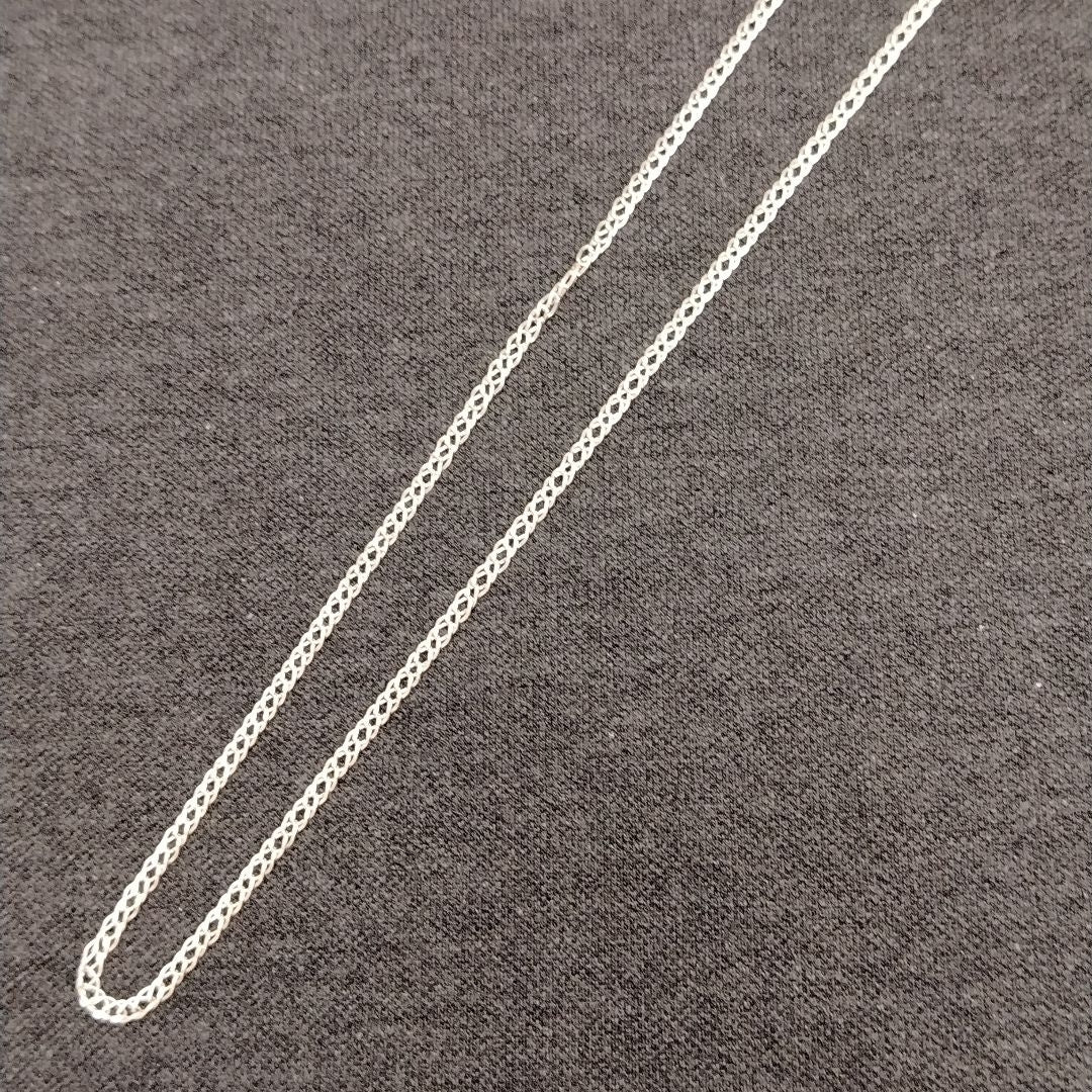 CADENA TEJIDO ESLABONES PLATA .925 55 CM 3.9 GR (NUEVO)