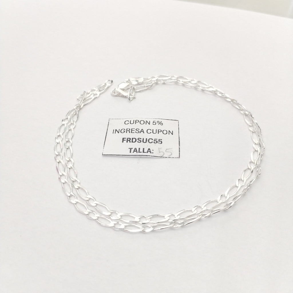 CADENA 1X1 PLATA .925 55 CM 6.72 GR (NUEVO)
