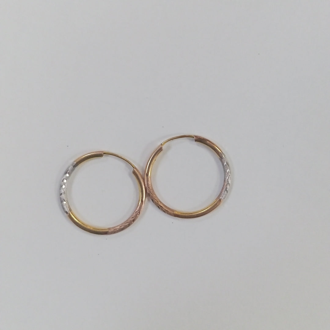 ARRACADAS PAR ORO COMBINADO 10 K 1.3 GRMS (SEMINUEVO)