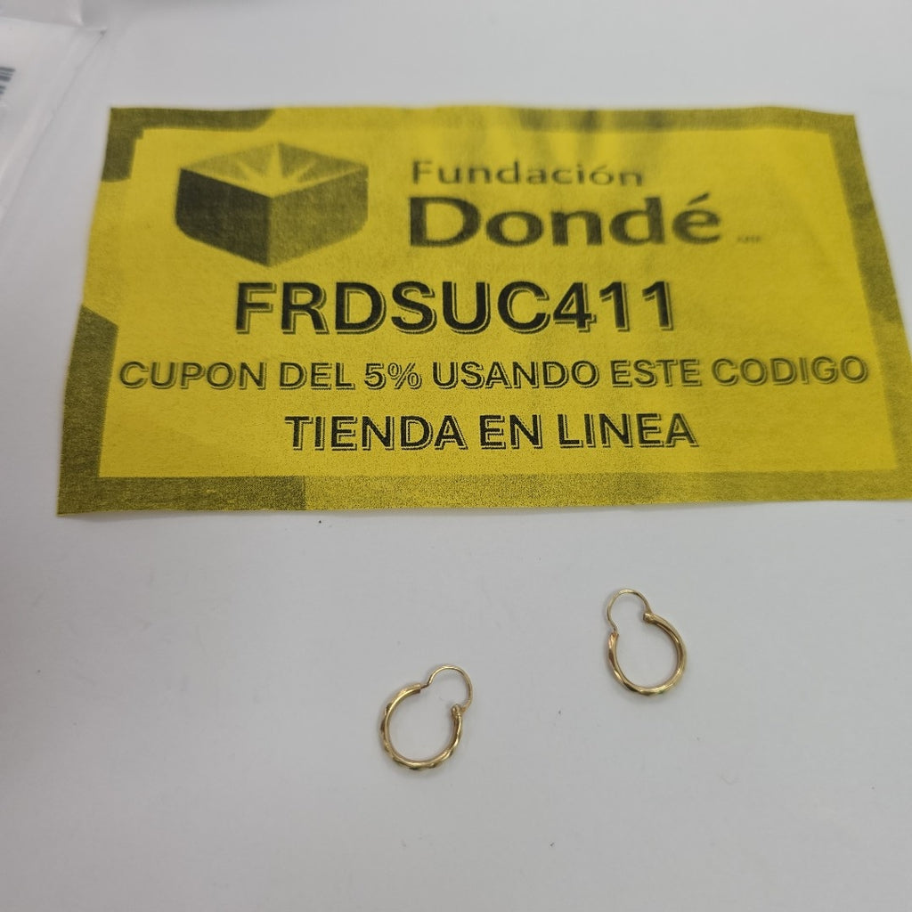 ARRACADAS PAR ORO 10 K 0,50 GRMS (SEMINUEVO)