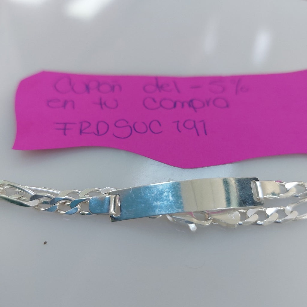 PULSERA TEJIDO ESCLAVA PLATA .925 18 CM 6.1 GR (NUEVO)