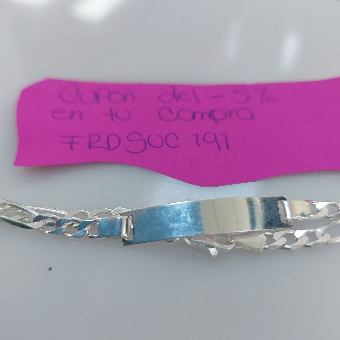 PULSERA TEJIDO ESCLAVA PLATA .925 18 CM 6.1 GR (NUEVO)