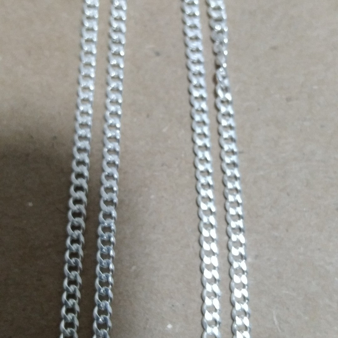 CADENA BARBADA PLATA .925 60 CM 6.63 GR (NUEVO)