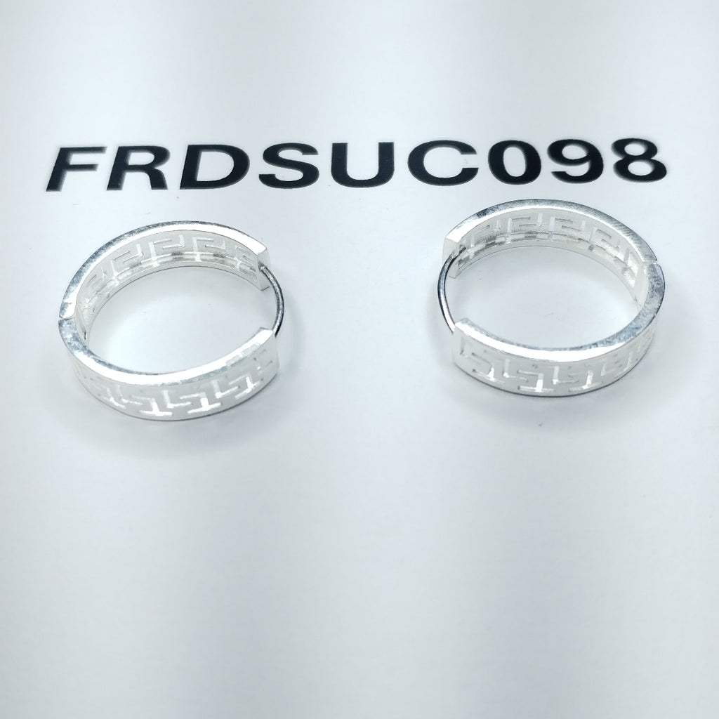 ARETES ARRACADAS GRECAS PLATA .925 4.13 GR (NUEVO)