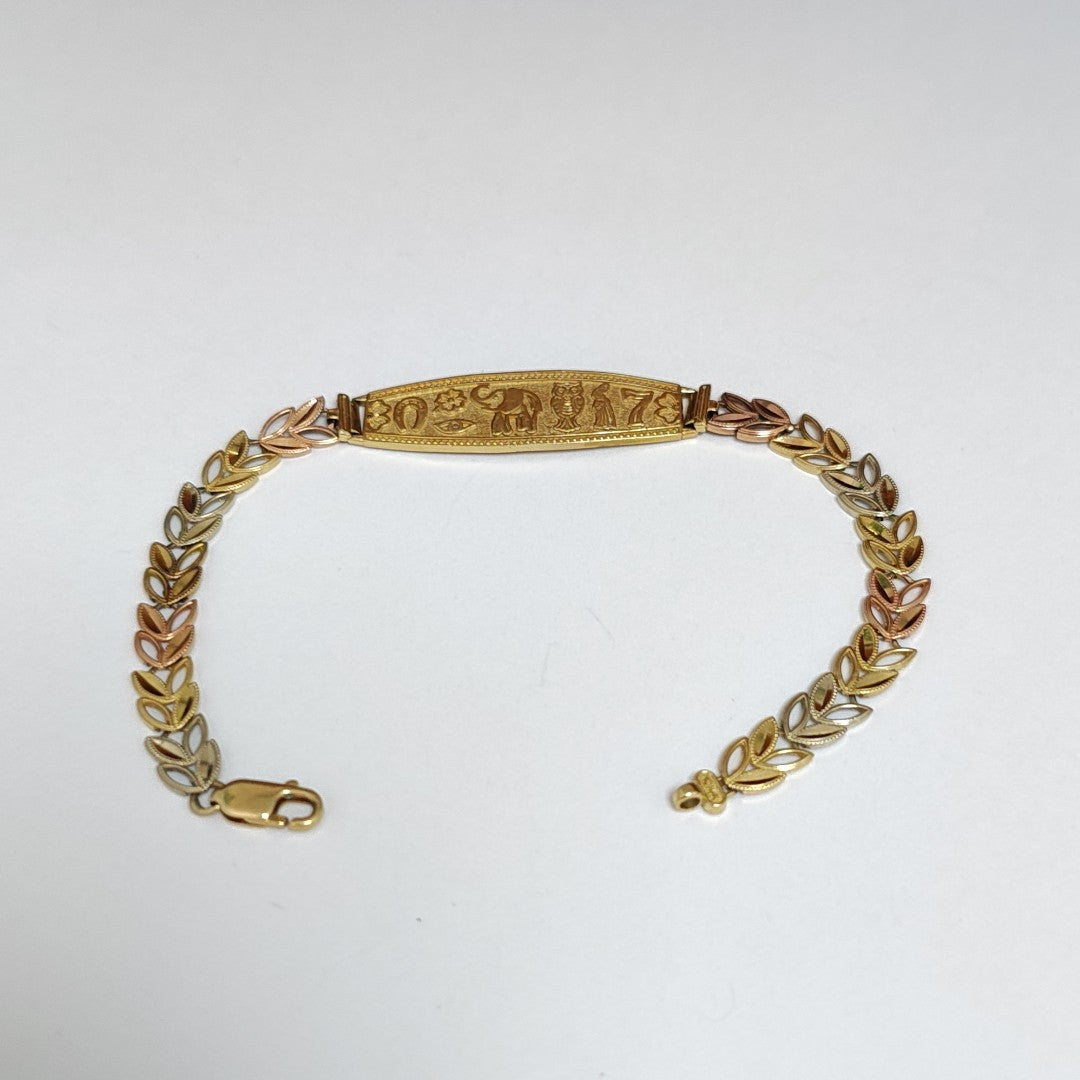 ESCLAVA ORO COMBINADO 14 K 9,20 GRMS (SEMINUEVO)