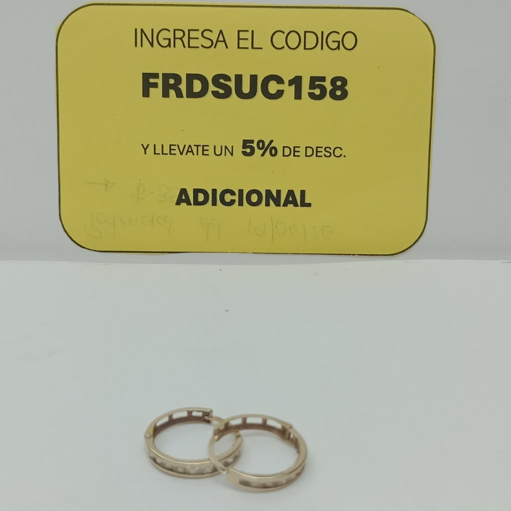ARRACADAS PAR ORO 10 K 1.6 GRMS (SEMINUEVO)
