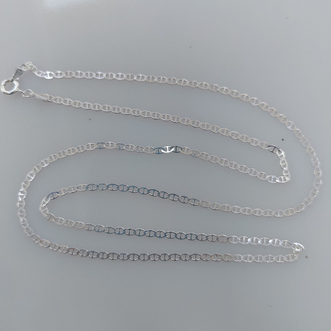 CADENA TEJIDO GUCHI PLATA .925 60 CM 3.7 GR (NUEVO)