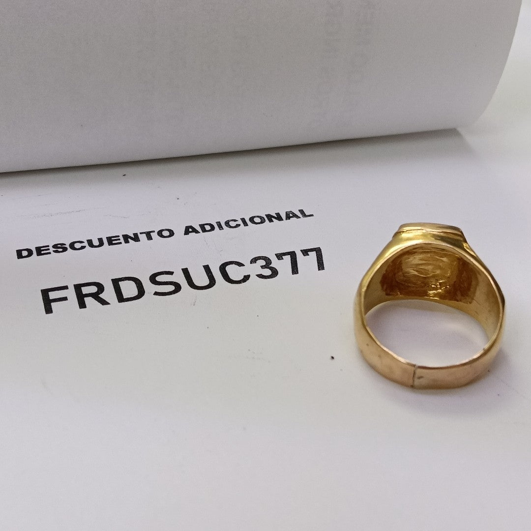 ANILLO DE GRADUACIÓN ORO 10 K 7.6 GRMS (SEMINUEVO)